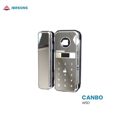 CANBO - W5D Elegant Design 3 Way Smart Digital Glass Door Lock For Automatic & Frameless Glass Doors - Remote Controlled (Optional)
