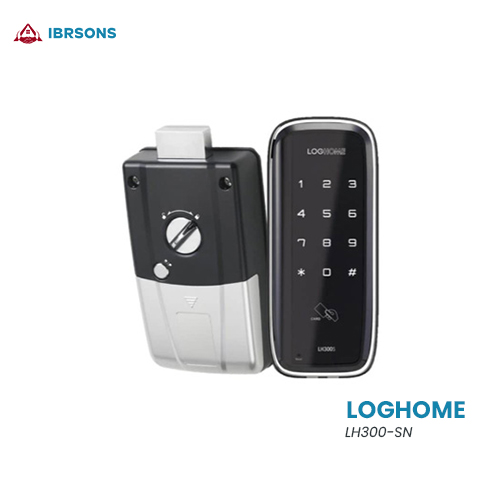 LOGHOME - LH300-SN Simple & Convenient Modern Design 2 Way Operated Pin & RFID Card Digital Door Lock - Remote Control (Optional)
