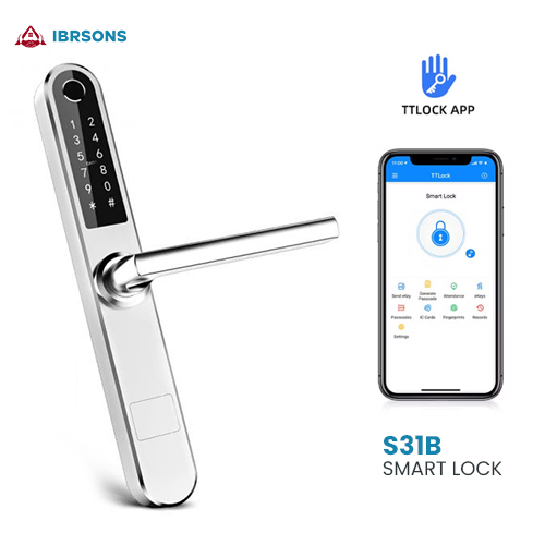 Intelligent Fingerprint Door Lock for Aluminium/Wooden Doors - TTlock App Control - S31B